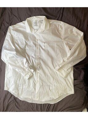 NWT Calvin Klein Infinite Non-Iron Mens XXXL 19 36/37 Slim Fit White Dress Shirt